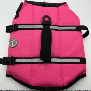 Viva Glory Dog Life Vest Jacket PFD Safety Bright Pink Size S Reflective